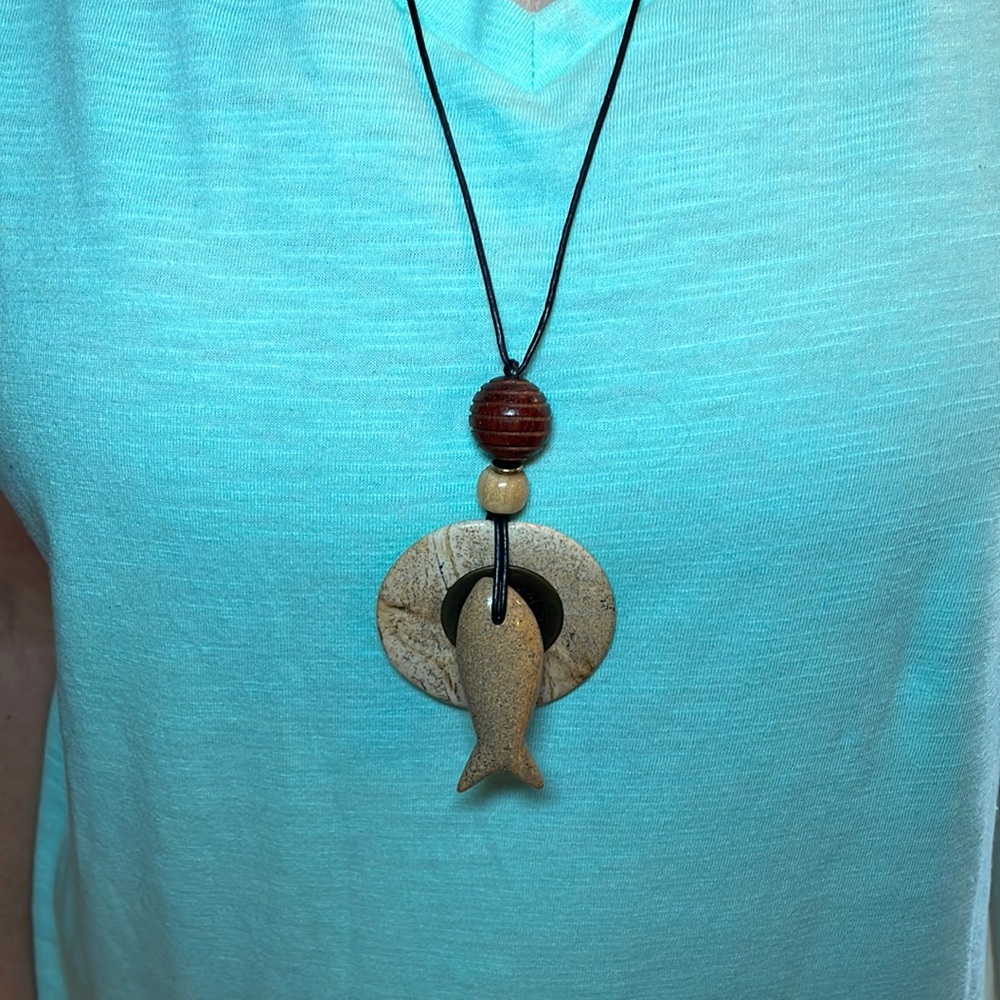 Woman's Fish motif necklace